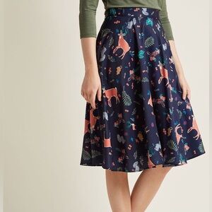 Modcloth Woodland Animals Skirts 2X